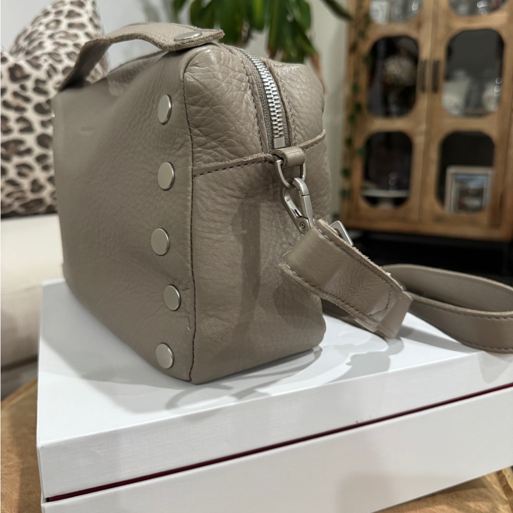 Hammitt Taupe Leather Stud-Accent Crossbody Bag - Picture 5 of 6